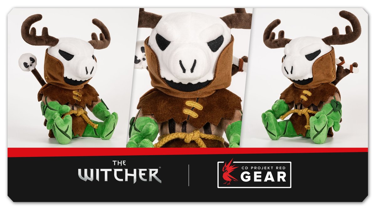 Tame the powerful hidden magic that lurks deep within the forest, then bring it into your home in the form of #TheWitcher Leshen Plush! Don’t worry, this fluffy spirit of the woods won't curse your house; it'll just enchant your heart! @WitcherGame gear.cdprojektred.com/products/the-w…