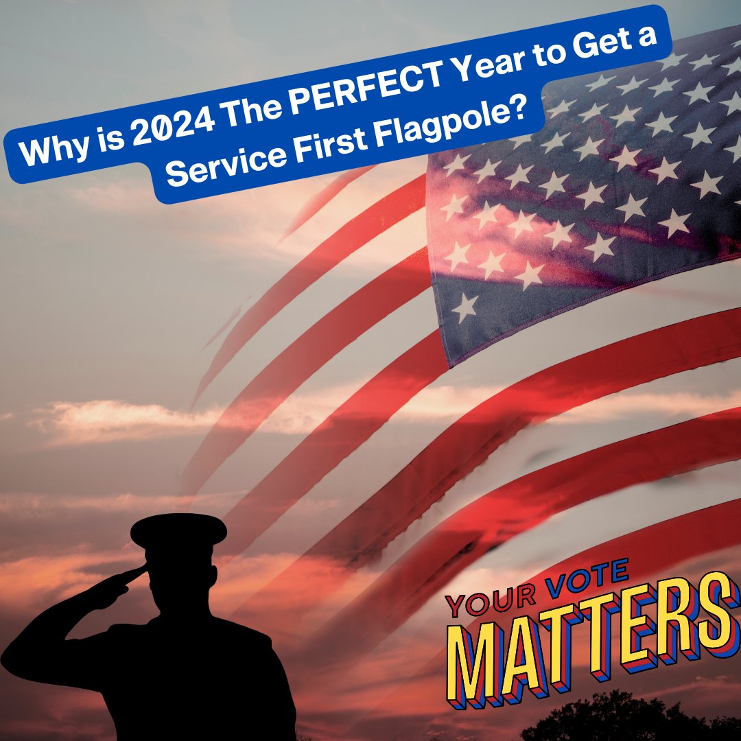 WHY IS 2024 THE PERFECT YEAR TO GET A SERVICE FIRST FLAGPOLE?
"Displaying flags is a profound way to participate in this civic dialogue without saying a word..."
Read More: servicefirstproducts.com/blogs/the-serv…