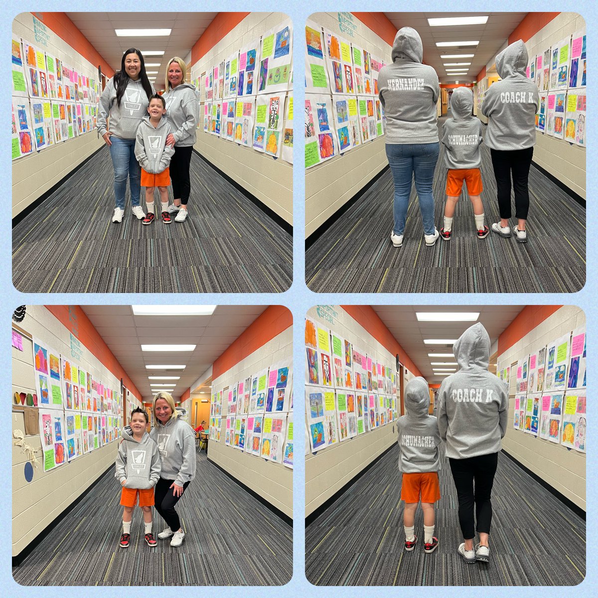 Mrs. Karmalita, Mrs. Hernandez and Jude were triplets today, sporting our Disc Golf sweatshirts!

#welovediscgolf