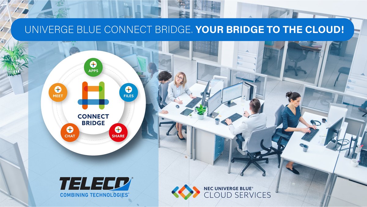 Turn every place into a flexible workspace with UNIVERGE BLUE CONNECT BRIDGE by #NEC offered by @TELECOinc
teleco.com/business-phone…
#Unifiedcommunications #UCaaS #Cloudcommunications #Businesscommunications #Businesssolutions #Yeahthatgreenville #SouthFlorida #usa