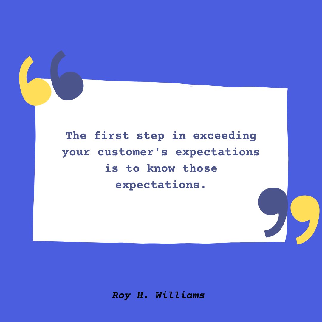 AdamErhart's tweet image. Understand what your customers expect, and then aim higher! 🎯 
#marketingquotes #digitalmarketing #smallbizadvice #marketingtwitter