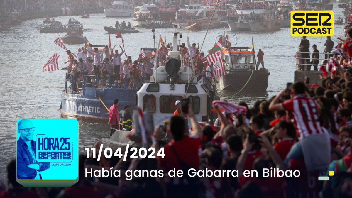 PROGRAMA #SERPodcast📻➡El deporte del jueves con @JGALLEGOonfire: ▶️Había ganas de Gabarra en Bilbao 📌 Increíble celebración de Copa del Athletic, #UCL🇪🇺, elecciones RFEF y más fútbol, renueva Fernando Alonso, #themasters, motociclismo, balonmano... 🔊linktr.ee/Hora25Deportes