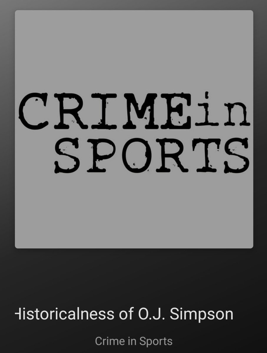 Think today I 'll listen to this top 10 episode of @CrimeInSports today. I'm not sure why, though?