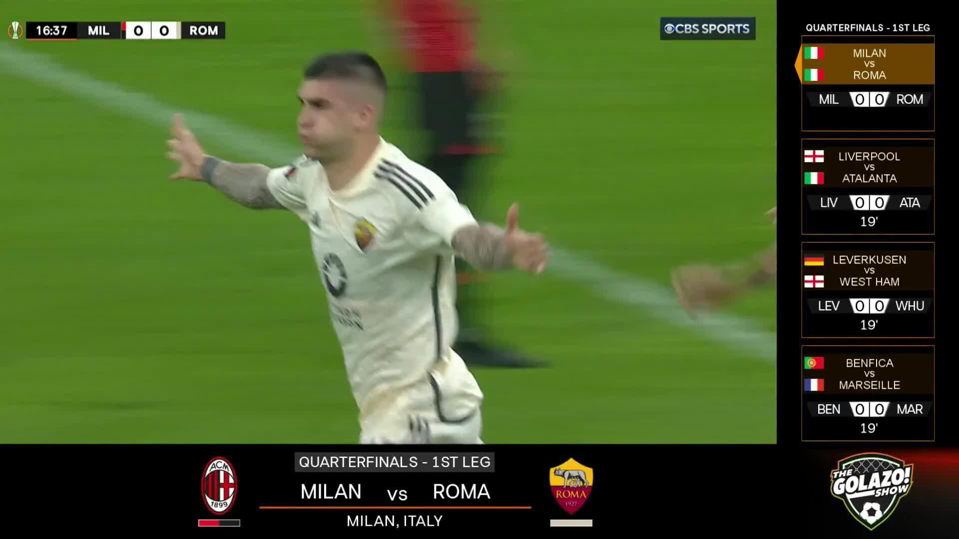 Gianluca Mancini does it again!The Derby della Capitale hero strikes for Roma, this time at the San Siro vs. Milan 🐺
