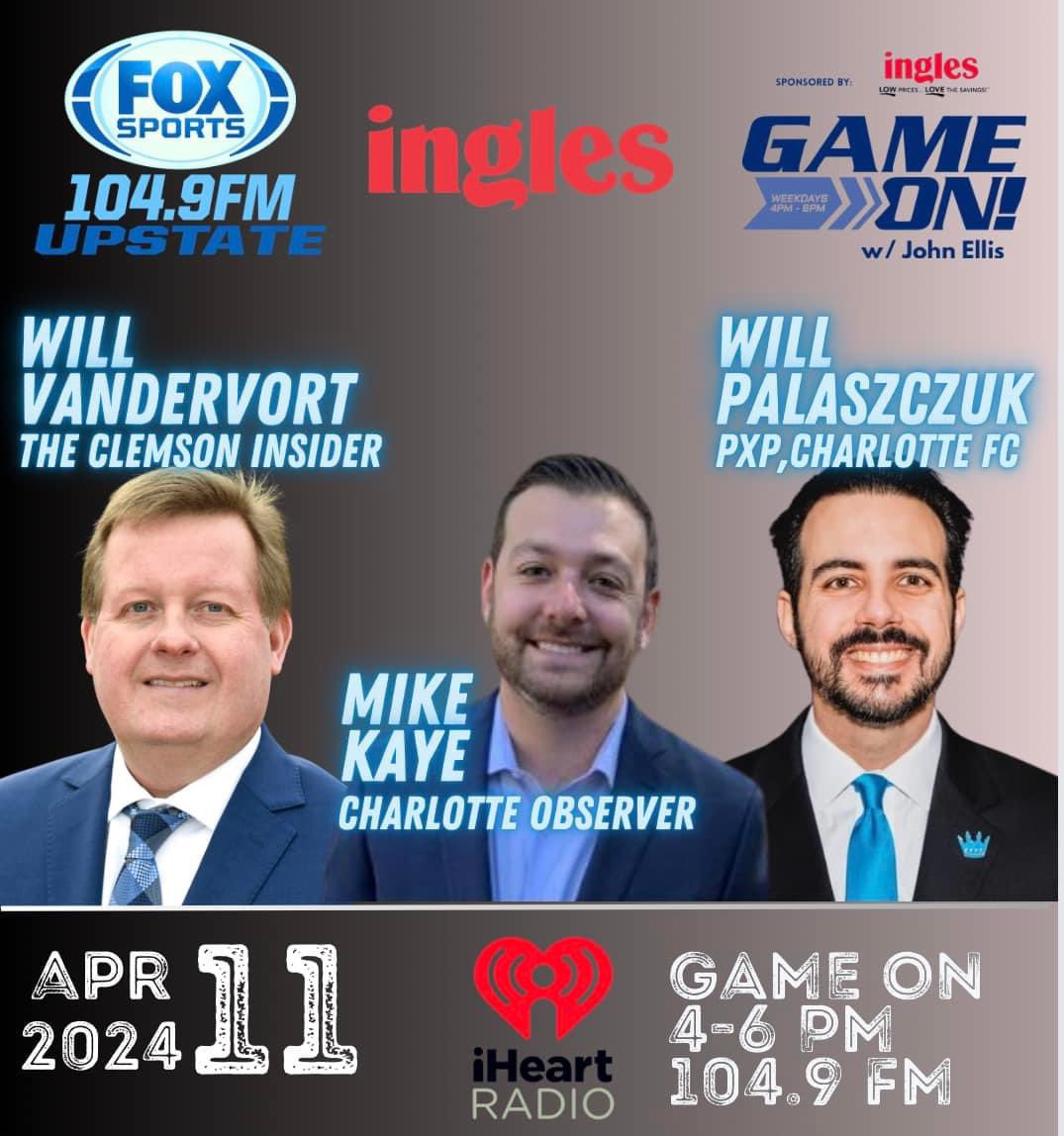 #GameOn Thursday! OJ Simpson passes away. We examine his legacy, and a look back at one of the craziest days in sports: June 17, 1994. Plus: 🚨4:25p: Will Vandervort from TheClemsonInsider.com recaps Clemson's spring game 🚨5:15p: @mike_e_kaye from The Charlotte Observer…