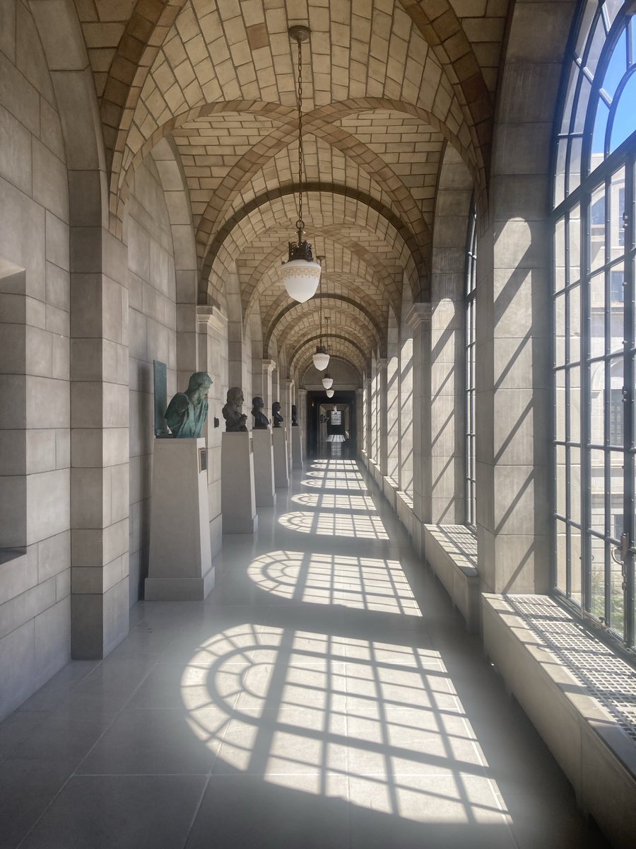 Sun-dappled hallway, #Nebraska Capitol