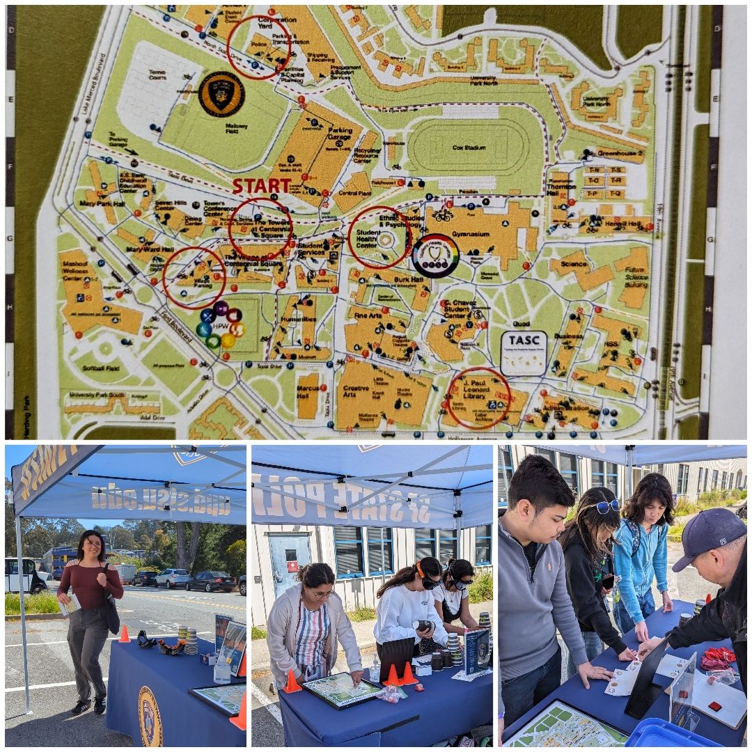 It was fun meeting and having our Gators engage in activities and navigate the campus during Residential Life’s 'The Amazing Race of Resources' event. #sfstatepd #community