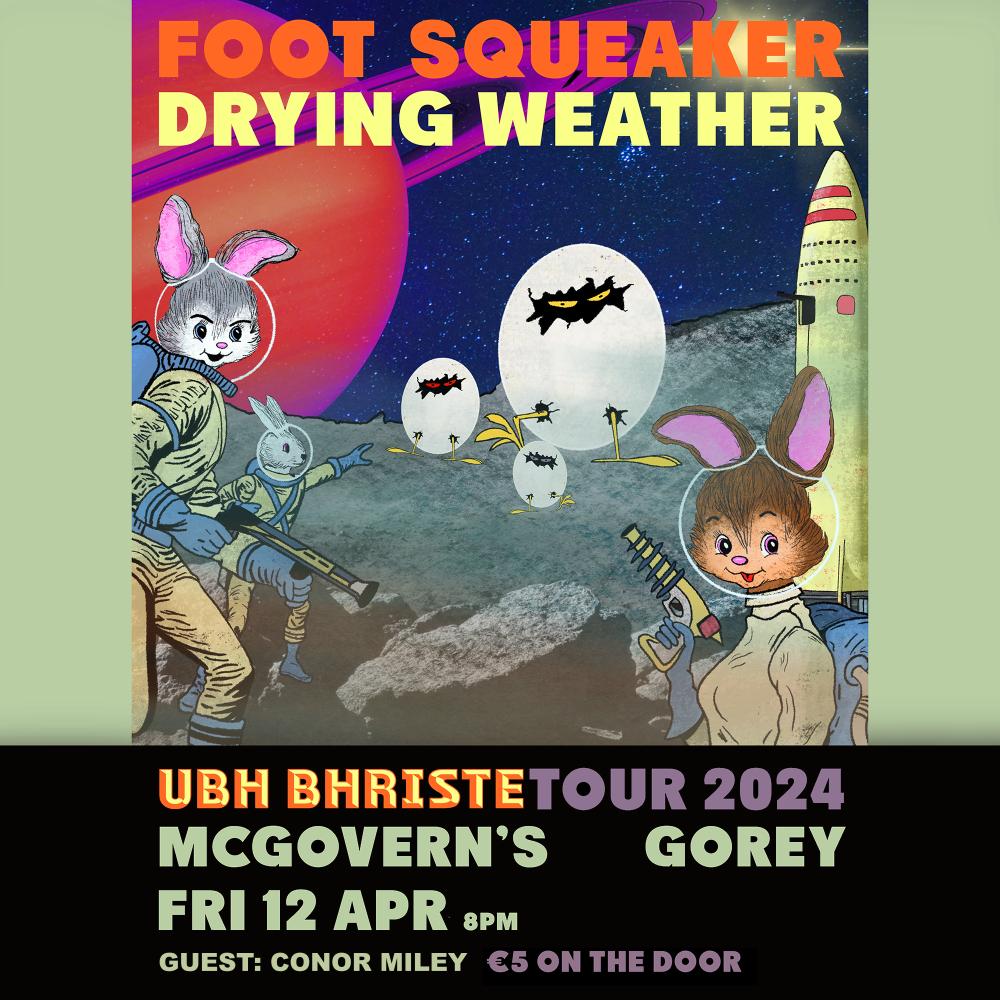 Bit of a late one. I'll be taking out the acoustic, a few effects and an effects mic tomorrow supporting the great @footsqueaker and @DryingWeather in McGoverns in my adopted hometown of Gorey. Drop in if you're around