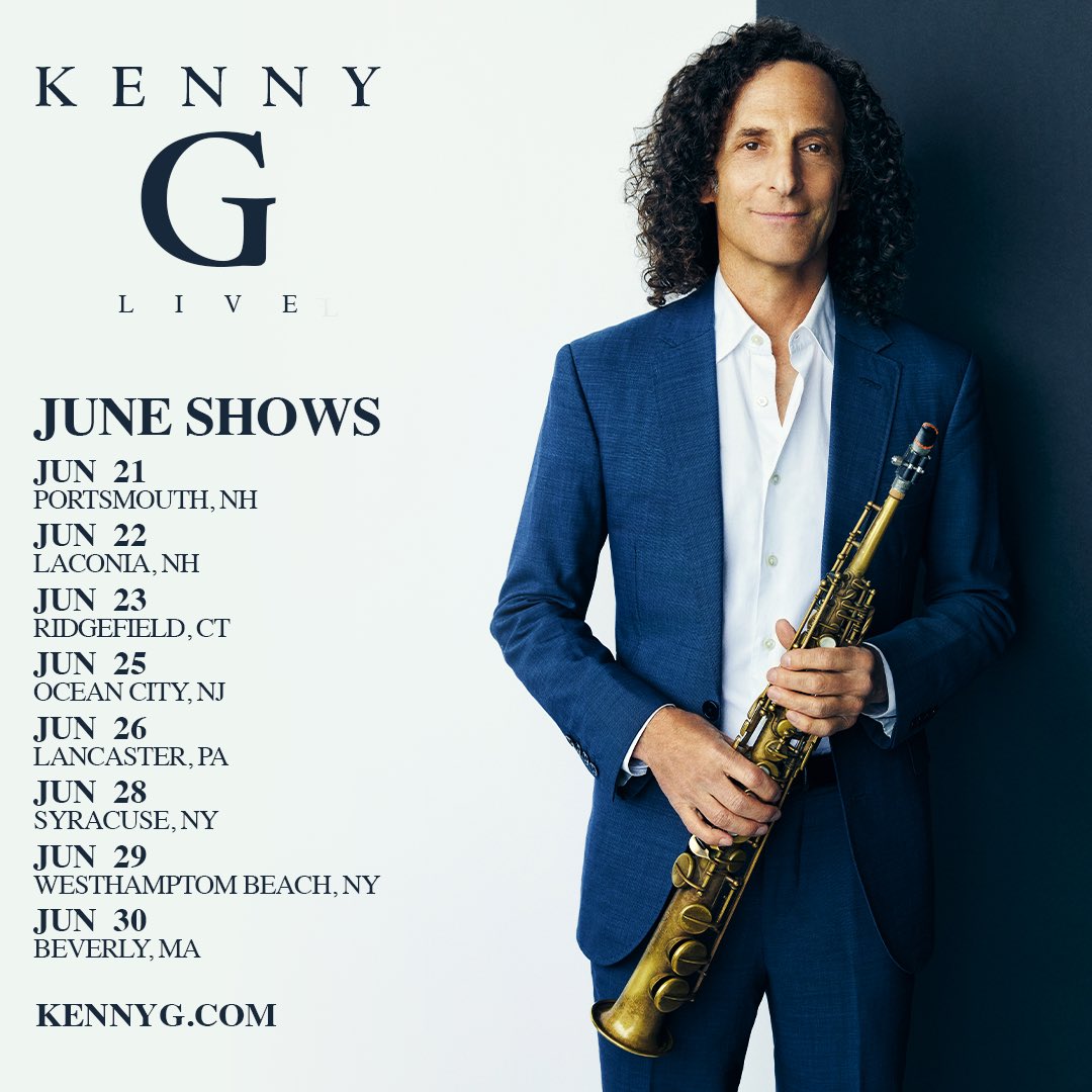 Tickets to my upcoming shows are now available. Looking forward to bringing the sax vibes to a city near you!! kennyg.com/events