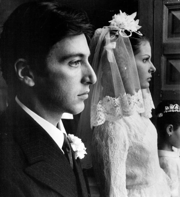 Al Pacino and Simonetta Stefanelli in The Godfather, 1972