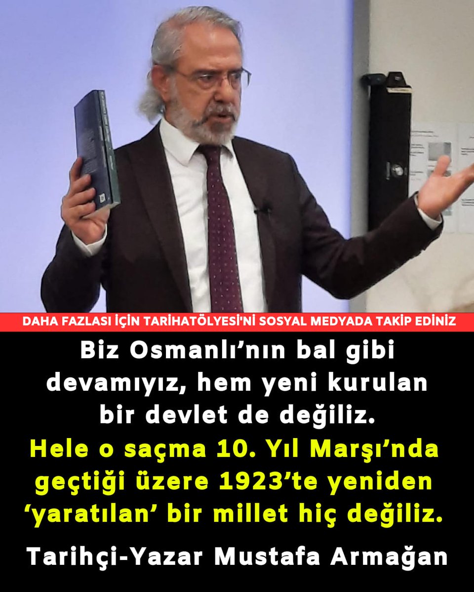 Biz Osmanlı’nın bal gibi devamıyız, hem yeni kurulan bir devlet de değiliz.