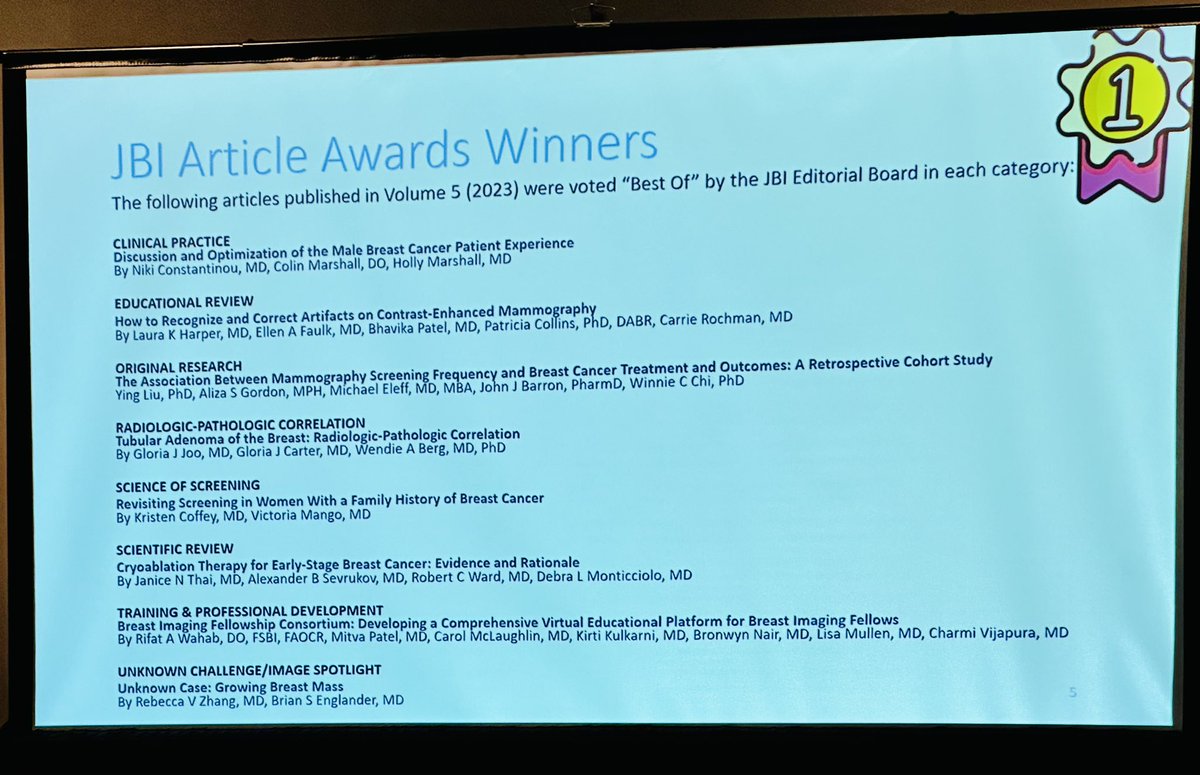Journal of Breast Imaging (@jbi_sbi) on Twitter photo 📣📣 BIG CONGRATULATIONS 📣📣 to all <a href="/JBI_SBI/">Journal of Breast Imaging</a> Award winners on their outstanding contributions and strong work! 👏🏼👏🏼👏🏼 📣📣 BIG CONGRATULATIONS 📣📣 to all <a href="/JBI_SBI/">Journal of Breast Imaging</a> Award winners on their outstanding contributions and strong work! 👏🏼👏🏼👏🏼
