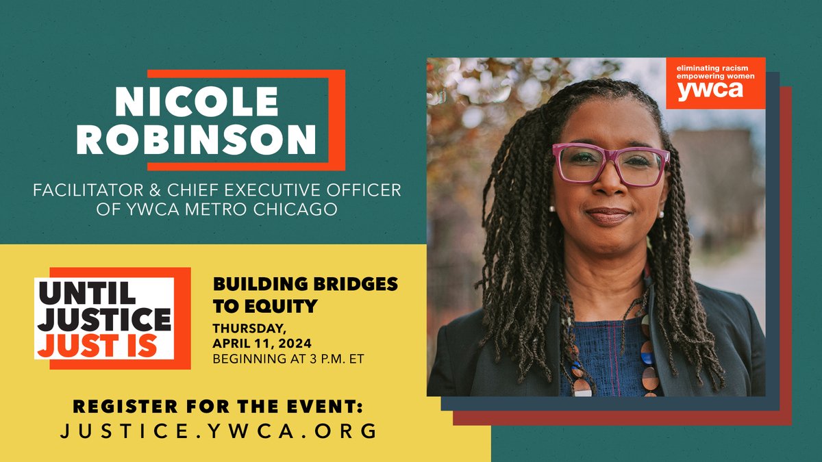 'What's our call to action?' @NikkiRenee of @YWCAChicago asks during our #UntilJusticeJustIs town hall ➡️ justice.ywca.org/watch/ Looking for ideas of actions you can take to advance #RacialJustice? Check out our action center! ywca.org/act #UJJI