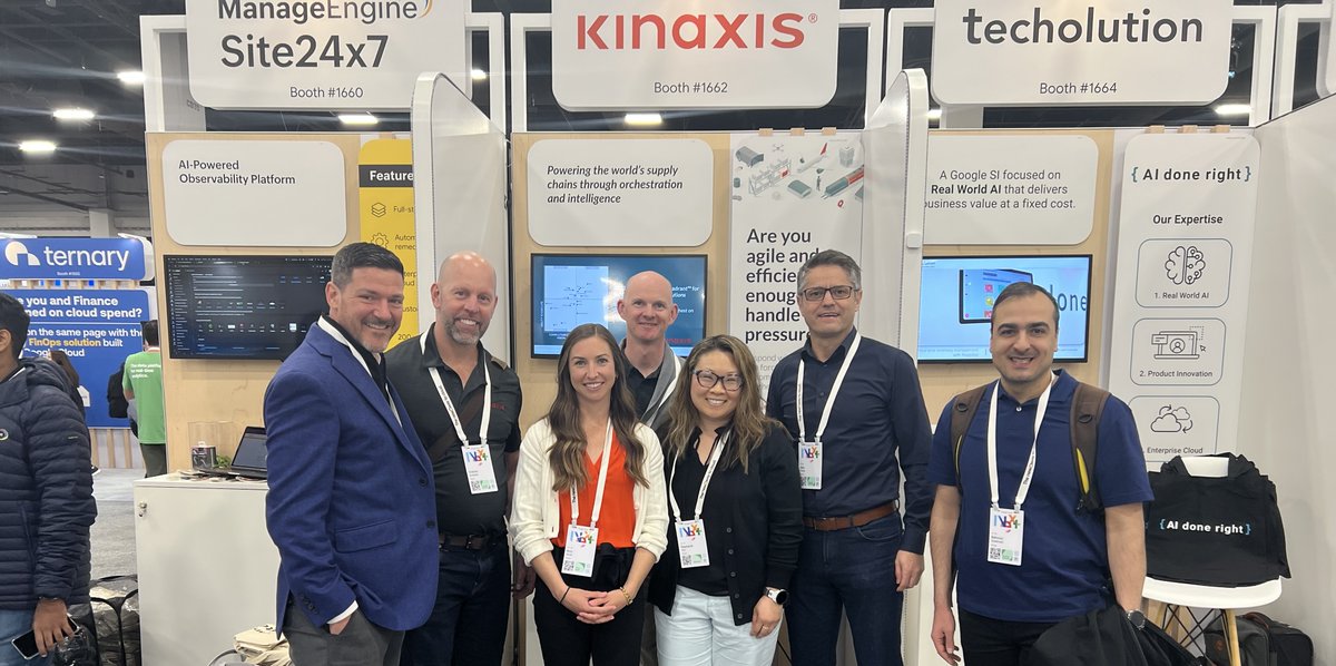 This week, the Kinaxis team sponsored and attended #GoogleCloudNext in Las Vegas. A highlight: @Kinaxis’s Head AI Scientist Behrouz Soleimani presented on 'Data-driven Supply Chains: Improving visibility, decision-making and resilience.' Thanks for three great days, @Google!