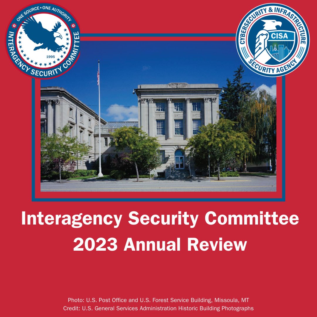 The Interagency Security Committee (ISC) released its 2023 Annual Review. This publication provides an overview of the ISC’s activities and accomplishments over the course of 2023, as well as plans for 2024. go.dhs.gov/Jrd