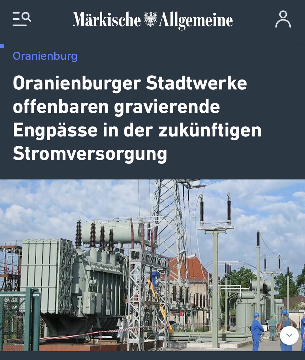 „Um das Stromnetz in Oranienburg weiter stabil zu halten, können die Stadtwerke ab sofort keine Neuanmeldungen oder Leistungserhöhungen von Hausanschlüssen mehr genehmigen. Dies betrifft beispielsweise den Anschluss von Wärmepumpen und Ladeinfrastruktur. Auch neue Gewerbe- und…