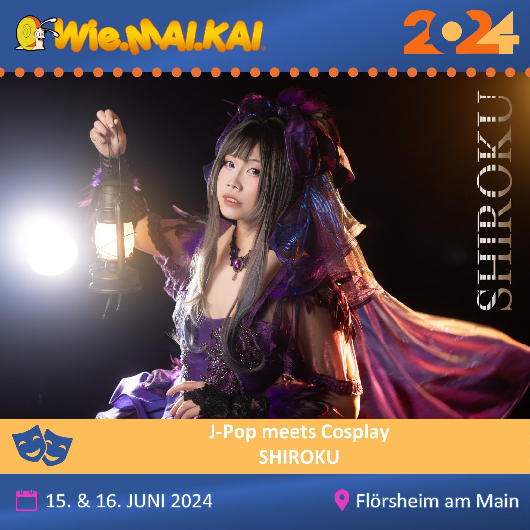 🎶 J-Pop Singer @shirokuchan auf der Wie.MAI.KAI 2024. Shiroku ist eine Sängerin und Cosplayerin aus Deutschland und fesselt ihr Publikum mit lebhaften japanischen Dance-Pop-Covern, Originale oder emotionale Balladen aus den neusten Animes. wiemaikai.de