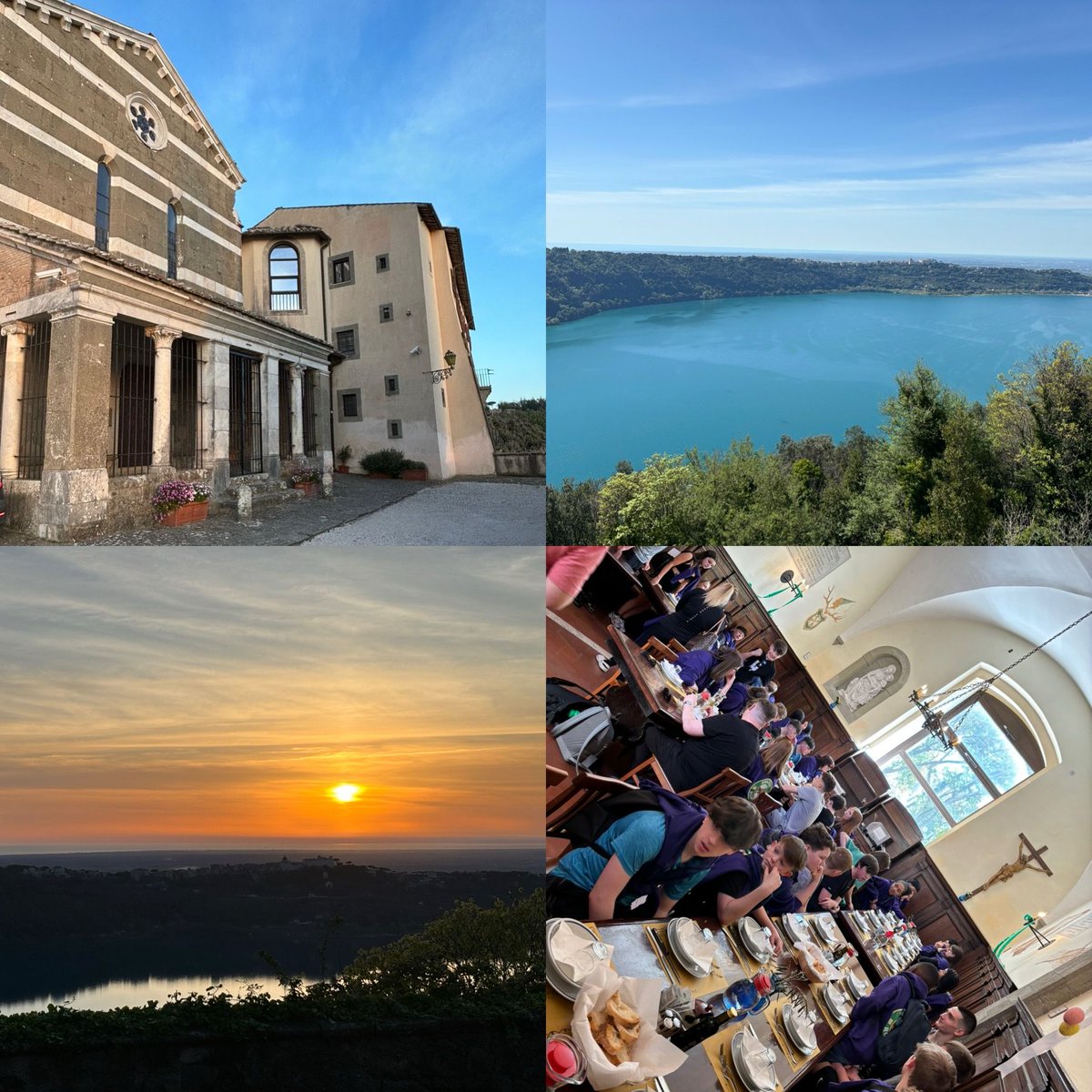 A great day travelling to and acclimatising to our accommodation at Villa Palazolla, what an amazing location 💜 #smrchsontour #Rome2024