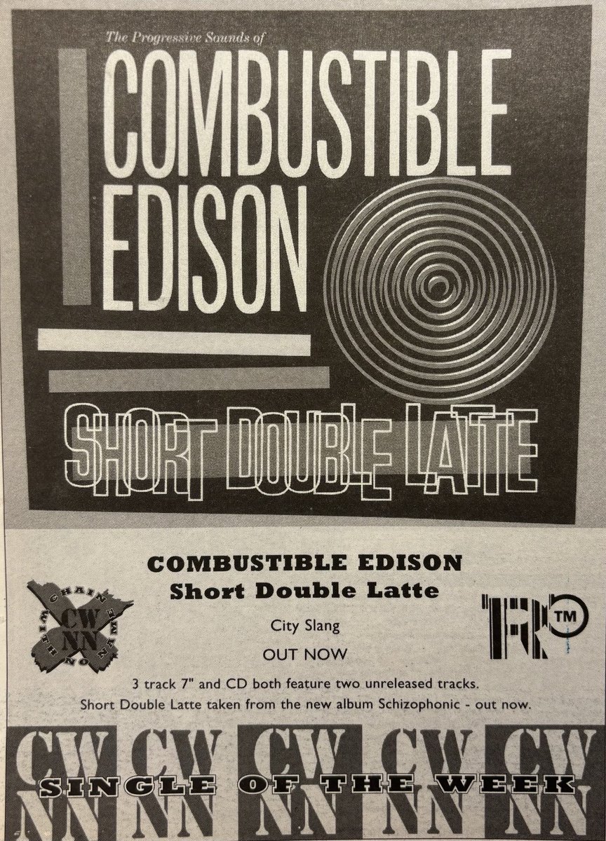 New Combustible Edison! Melody Maker, 23 March 1996. #MelodyMaker #MyLifeInTheUKMusicPress #1996