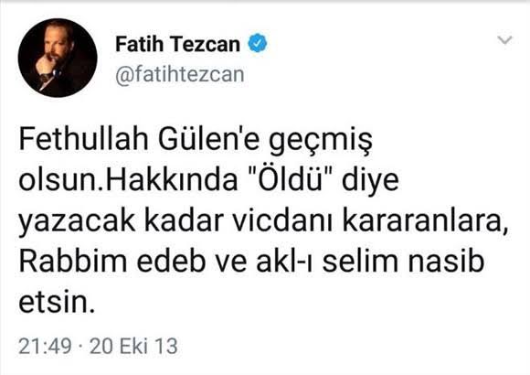 Erbakan Hoca yıllarca “bunun okuluna çocuk yollamayın siyonizme asker yetiştirirsiniz!” demişken FETÖ’yü dinlerken “gözyaşları çorbaya akan” şahıslar bugün Yeniden REFAH Partisi’ni Fetöcü olmakla itham ediyor. KOMİKSİNİZ. 🙂