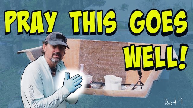 Replacing the transom in the boat check out the video on YouTube Installing 
.
.
youtu.be/kGbXxtskoAE