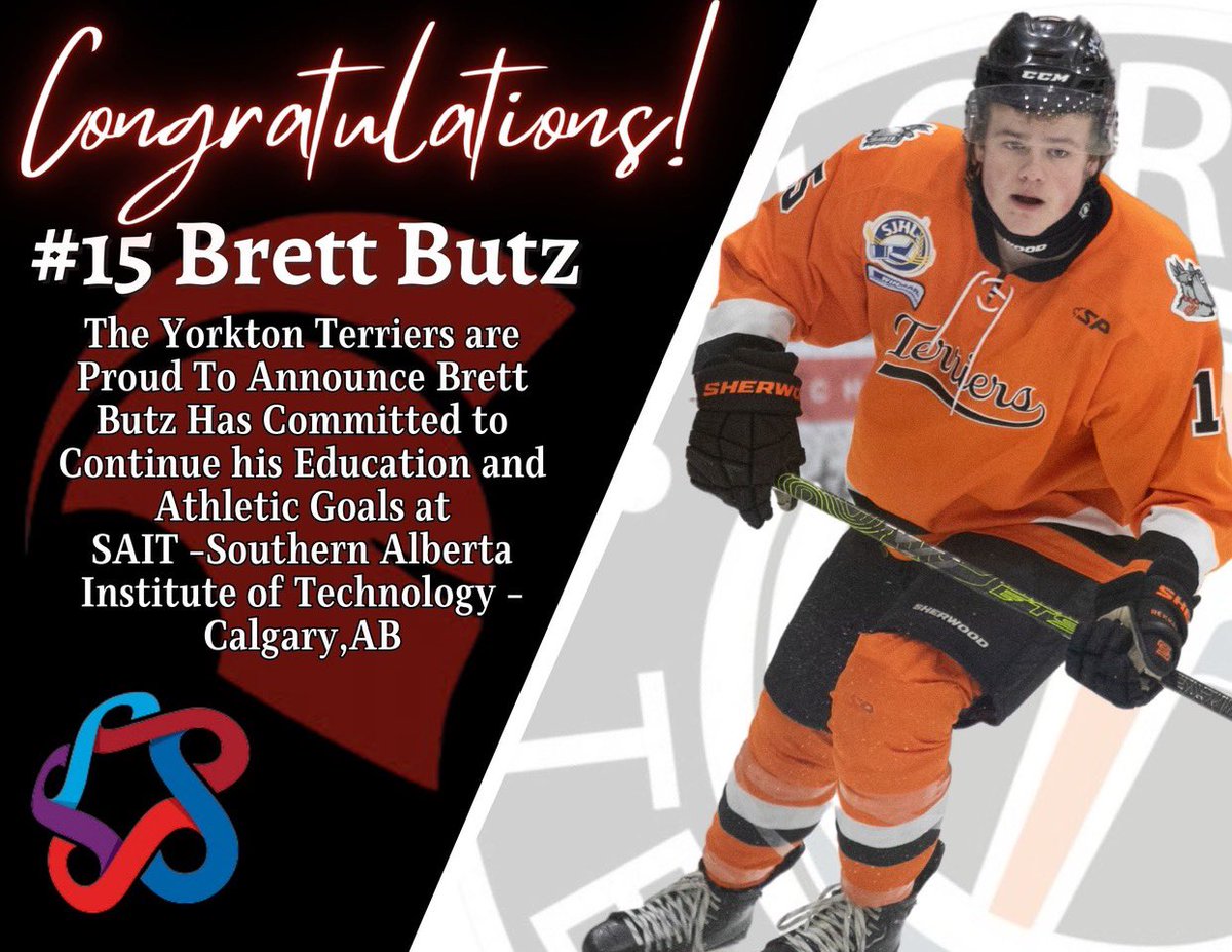 Congrats to Brett Butz for committing to SAIT!!! 
They are getting a great player and better person!!!

#Terriers4Life
#yorktonterriers
#SJHL
#ittakesavillage
