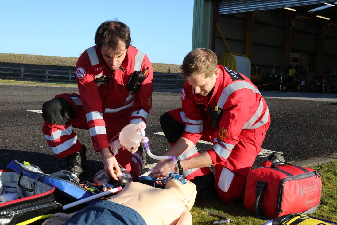 The Doctor and Paramedic team train everyday on manikins like this one, simulating various medical emergencies they encounter when tasked 🚁 Training is an integral part of HEMS ensuring a gold standard of care is provided to every patient ❤️