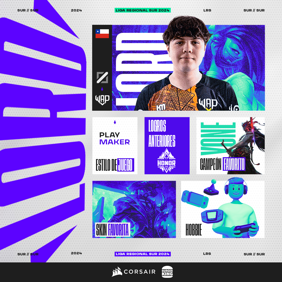 ¿El rookie de la semana? El gran <a href="/1Lord05/">Lord</a> 🤩

Te invitamos a conocer un poco sobre el mid de la escuadra de <a href="/WAPEsports/">WAP Esports</a> 🟠😉

PD: Aguante Lucian Forajido🔥| #LRS