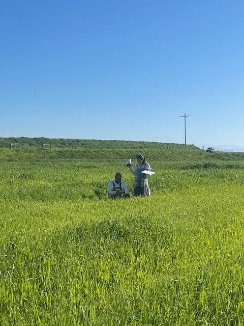 SNRI x VISTA &amp; LACA ! 
Recently, SNRI student assistant, Neil Khapre, assisted Ana Grace Alvarado and Humberto Flores Landero measuring soil CO2 flux values at the Experimental Smart Farm located on campus.  Check out some pictures below!