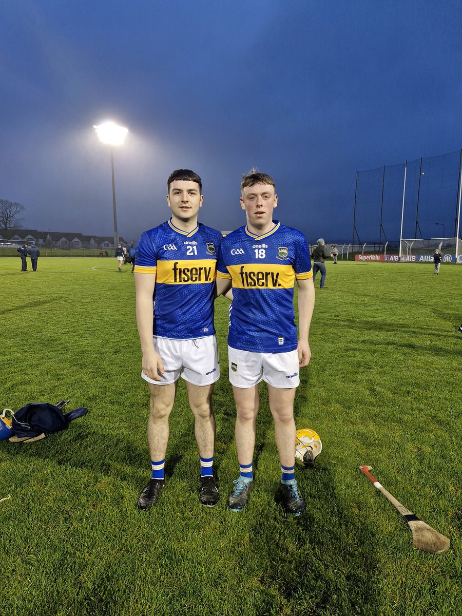 Congratulations to Aaron, David and the Tipp Minors on their hard fought win over Waterford tonight.