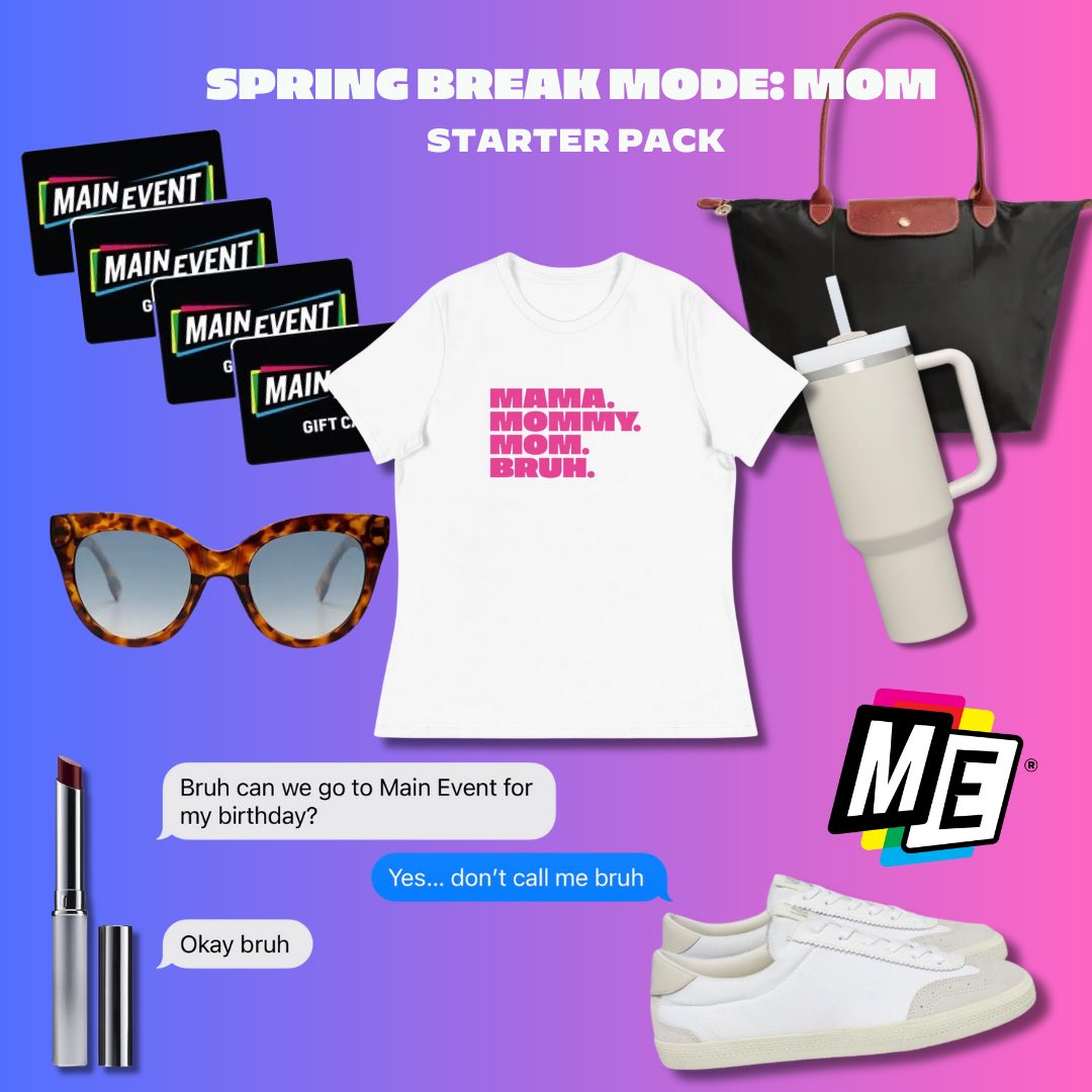 The ultimate Spring Break Mom starter pack ✅