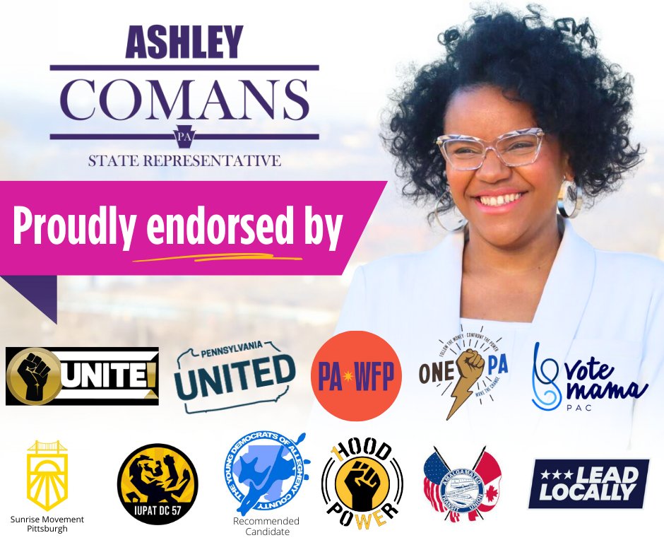 Our movement has momentum! Proud to be endorsed by the progressive orgs that have been building a more equitable PA, and ready to continue the fight for an $18/hr minimum wage + protect reproductive rights + fully fund our public schools. And we're just getting started!
