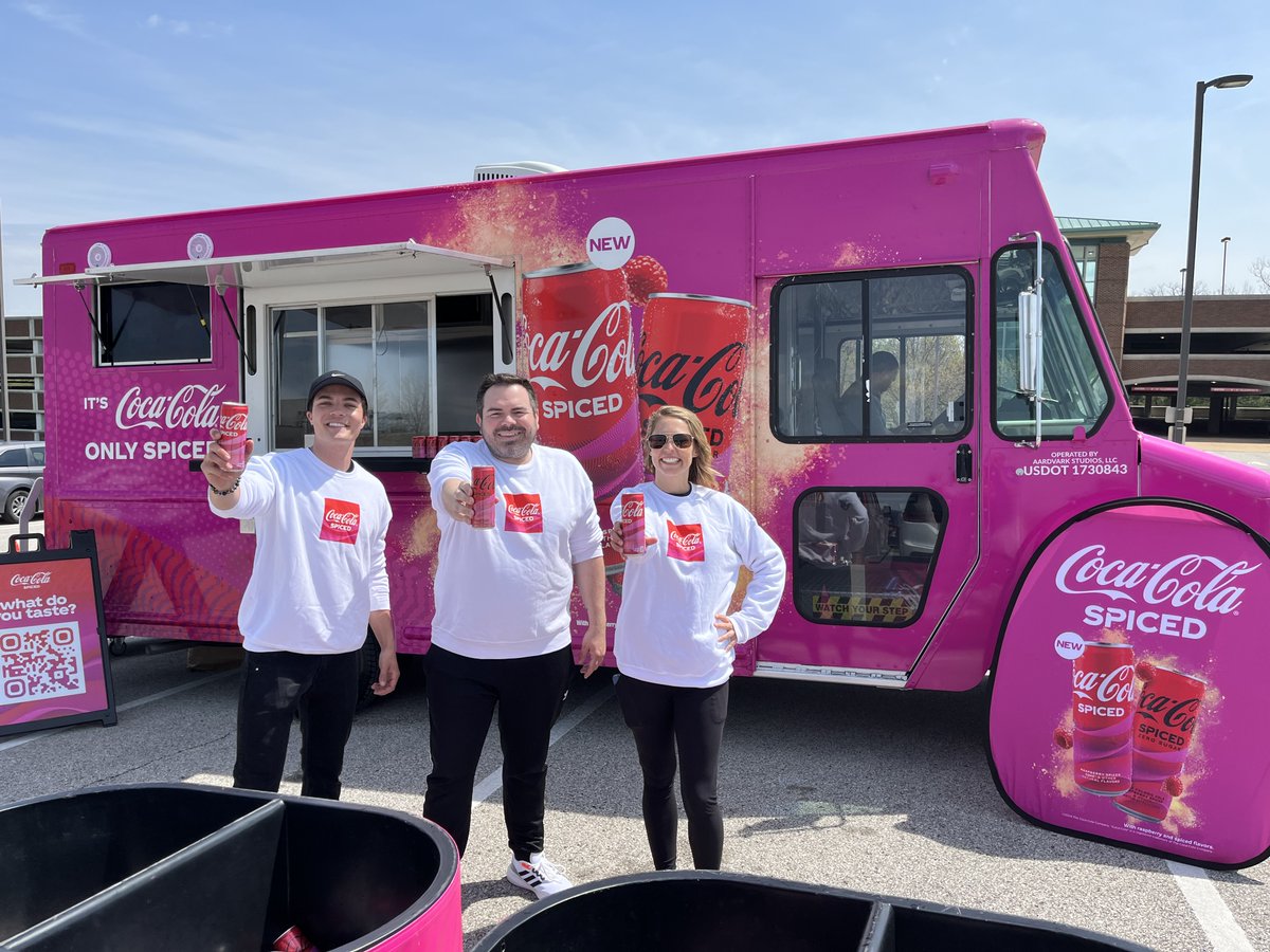 Look who stopped by @umsl today! Thanks @CocaCola Spiced Mobile Truck for stopping by today!!