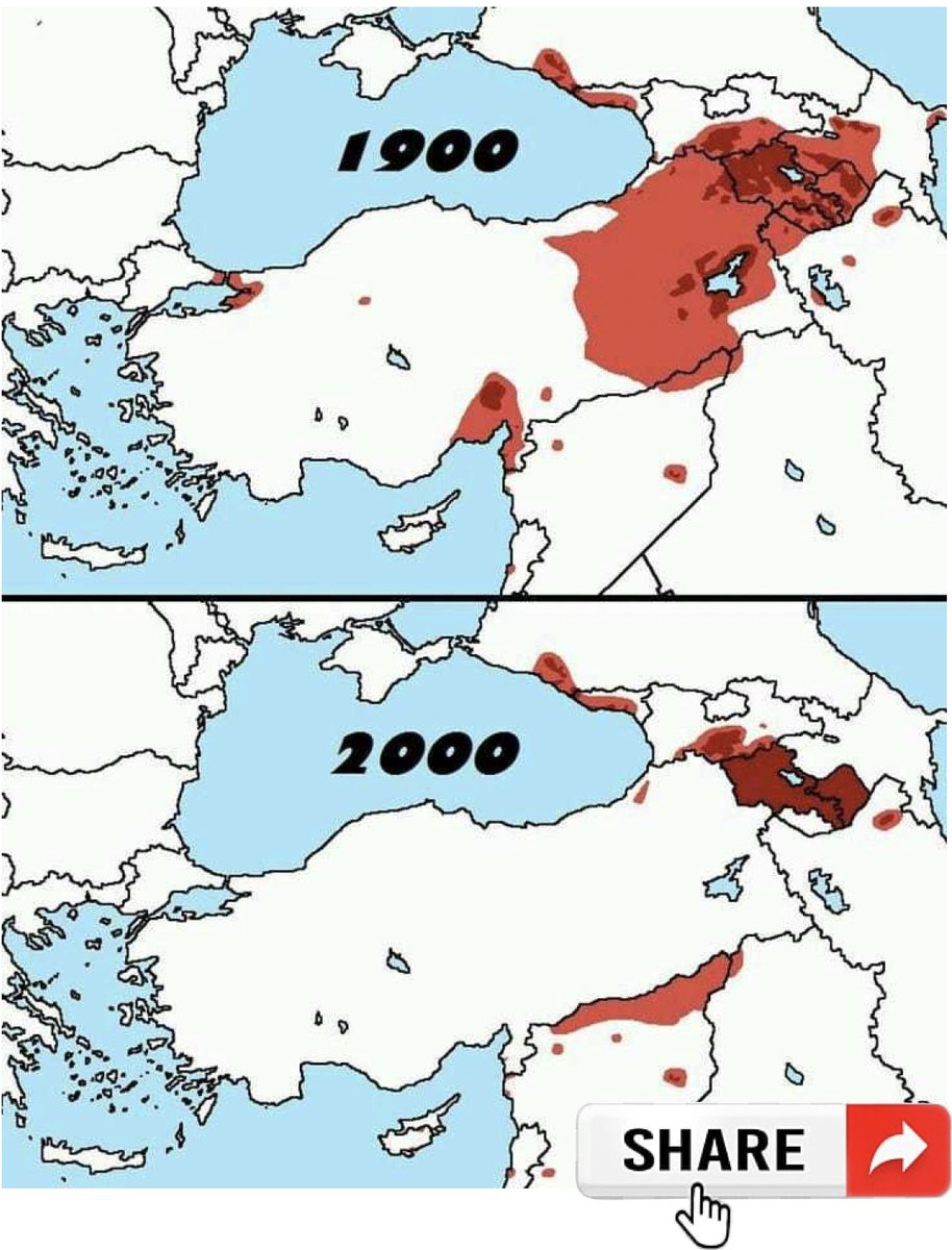 The geography of Christian Genocide: The Christian Armenian population of the Near East in 1900 and 2000.