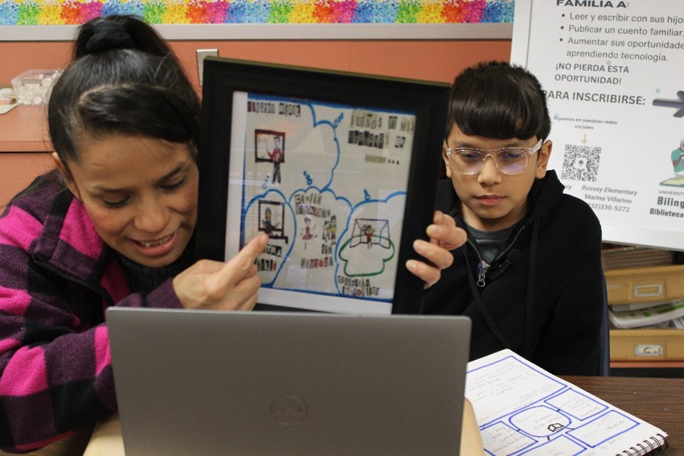 Happy #NationalLibraryWeek📚! Read how an NTIA-funded e-library helps mother-son duo Maria and Miguel learn technical and literary skills in Spanish and English in our latest ConnectingUS blog. internetforall.gov/blog/bilingual…