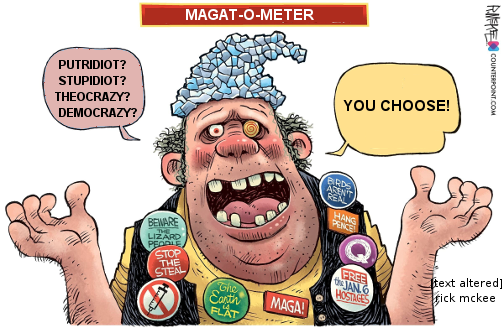 .                                       MAGAT-O-METER
.   Which GoldenShowers Sneaker Fits?
.                                                  YOU choose!