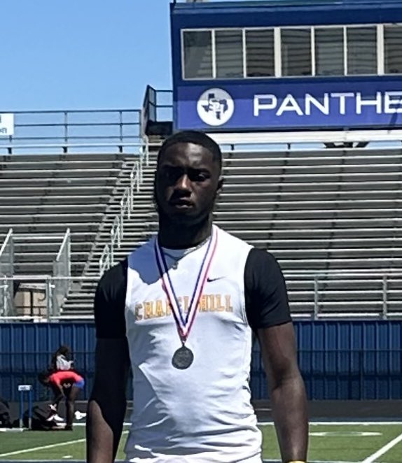 17-18 4A Area Meet: Long Jump Jayvin Mayfield 2nd place & Regional Qualifier