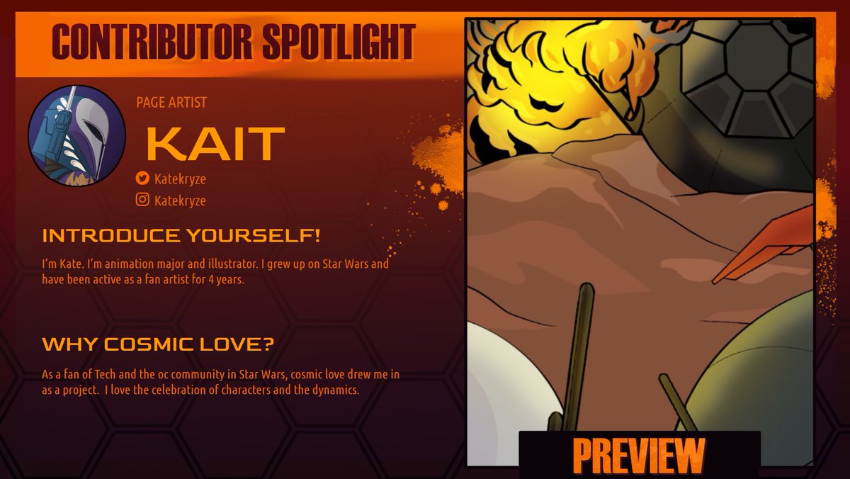 ⚡️CONTRIBUTOR SPOTLIGHT: Introducing <a href="/katekryze/">Kaity Marie</a>, one of our phenomenal page artists! ⚡️

Blowing something up with your loved ones is always a perfect way to spend some quality time. 💥

Keep an eye out for more spotlights, and support us on KS! #TheBadBatch