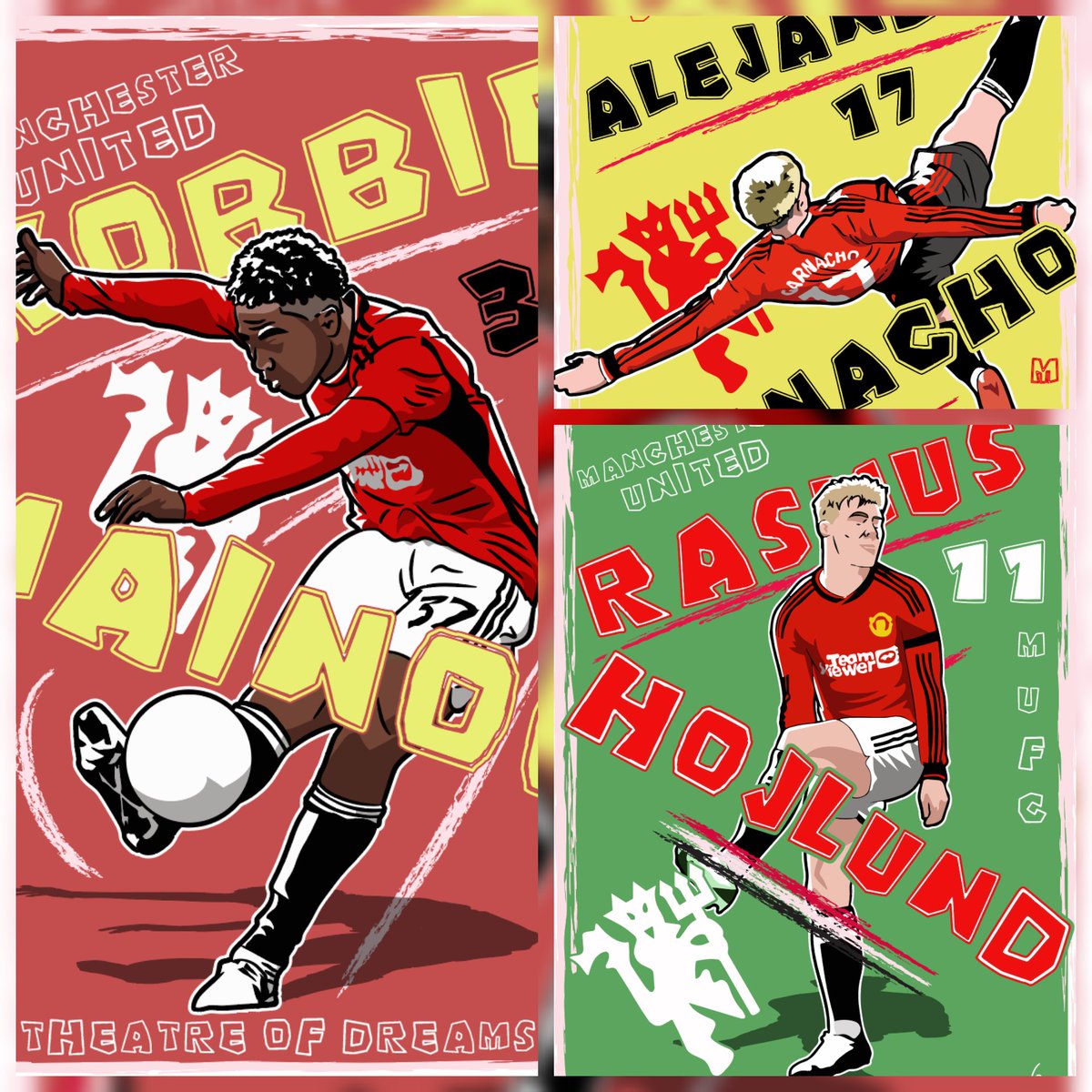 NEW Kobbie, Alejandro & Rasmus 3 for 2 A4 Laminated Prints Only 15 Sets Available Get them here utdadored.co.uk/product-page/3… Select PRINTS ONLY for FREE DELIVERY Please RePost Cheers #MUFC #ManUtd #adoRED #ManchesterUnited #KobbieMainoo #RasmusHojlund #Garnacho