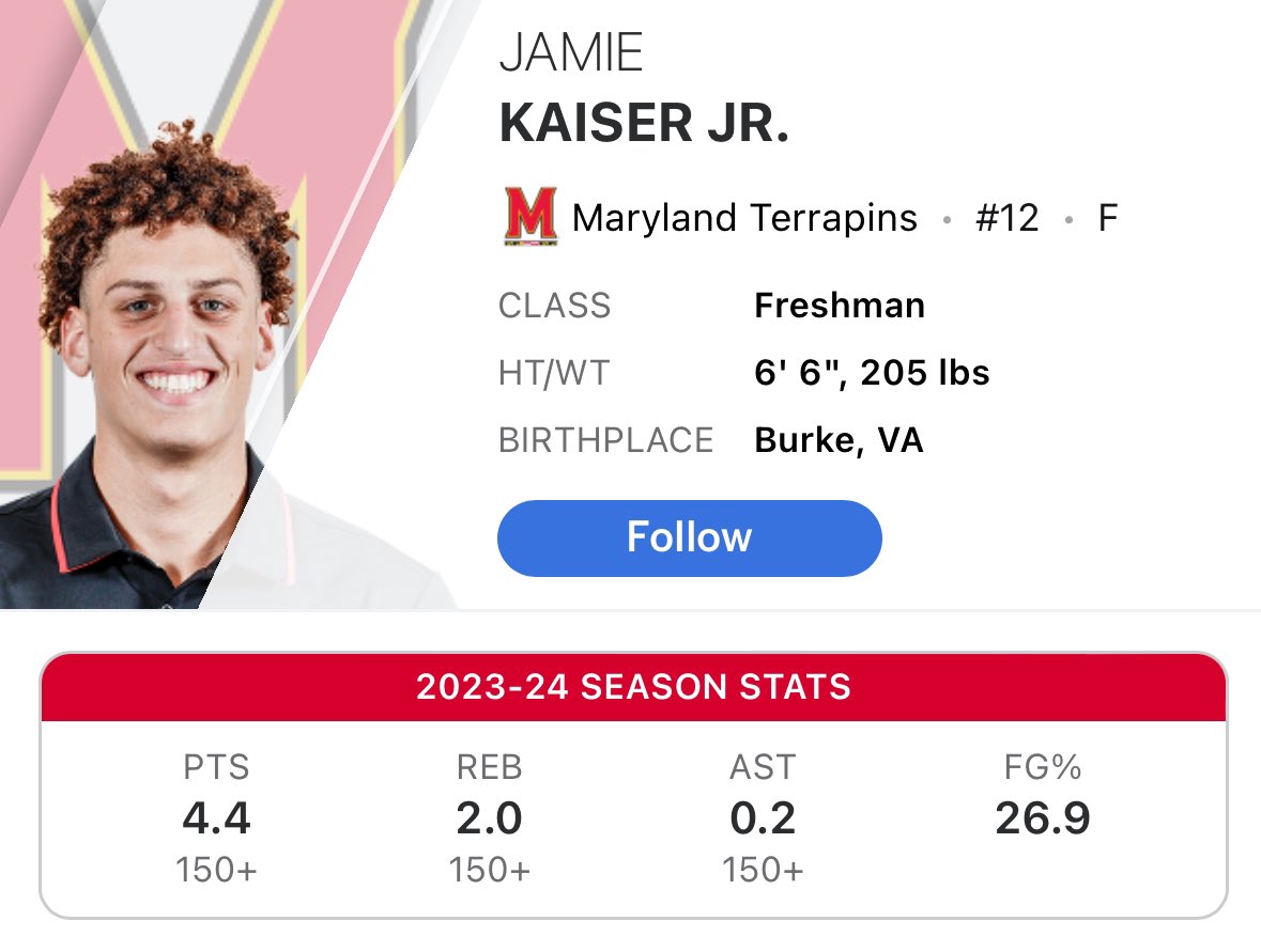 Maryland transfer, Jamie Kaiser Jr (@J_Kaiser53), will take an official visit to Thad Matta and the Butler Bulldogs tomorrow! Kaiser is a former 4⭐️ Top 75 recruit in the 2023 class out of IMG Academy 6’6 205lb wing with size to compete in the Big East. Struggled a little his…