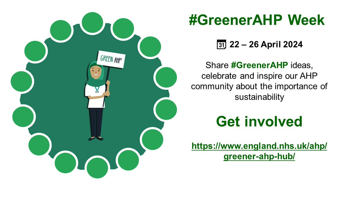 Get involved in #GreenerAHPWeek, which takes place 22-26 April. NHS LPP's Simon Rowland and Rebecca Fisher will be presenting on walking aids and the sustainability challenges around oral nutritional supplements. Find out more here: orlo.uk/oe2mP