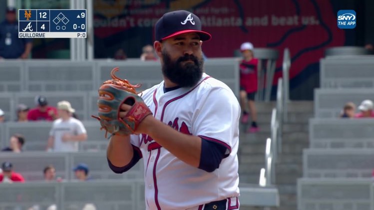 Former Mets infielder Luis Guillorme is making his Braves debut against his former team...as a pitcher