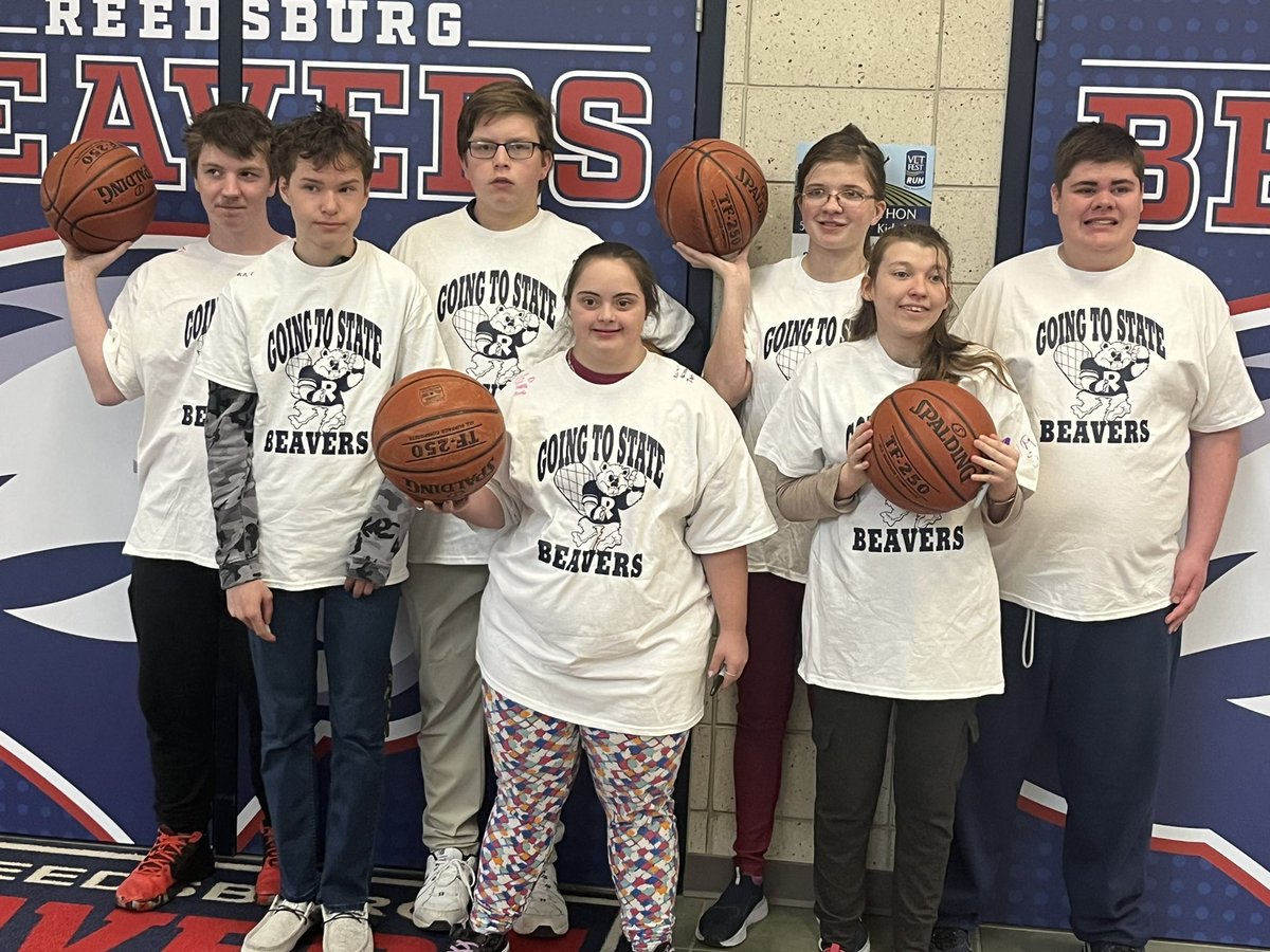 Good Luck to our Special Olympics Basketball team! They’re competing at state this weekend! #reedsburgpride #teamreedsburg