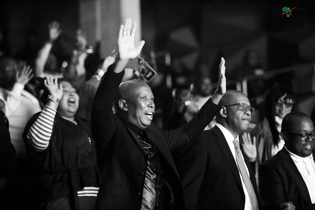 [IN PICTURES]: President @Julius_S_Malema at the #EFFJazzHourConcert at Soweto Theatre this evening.