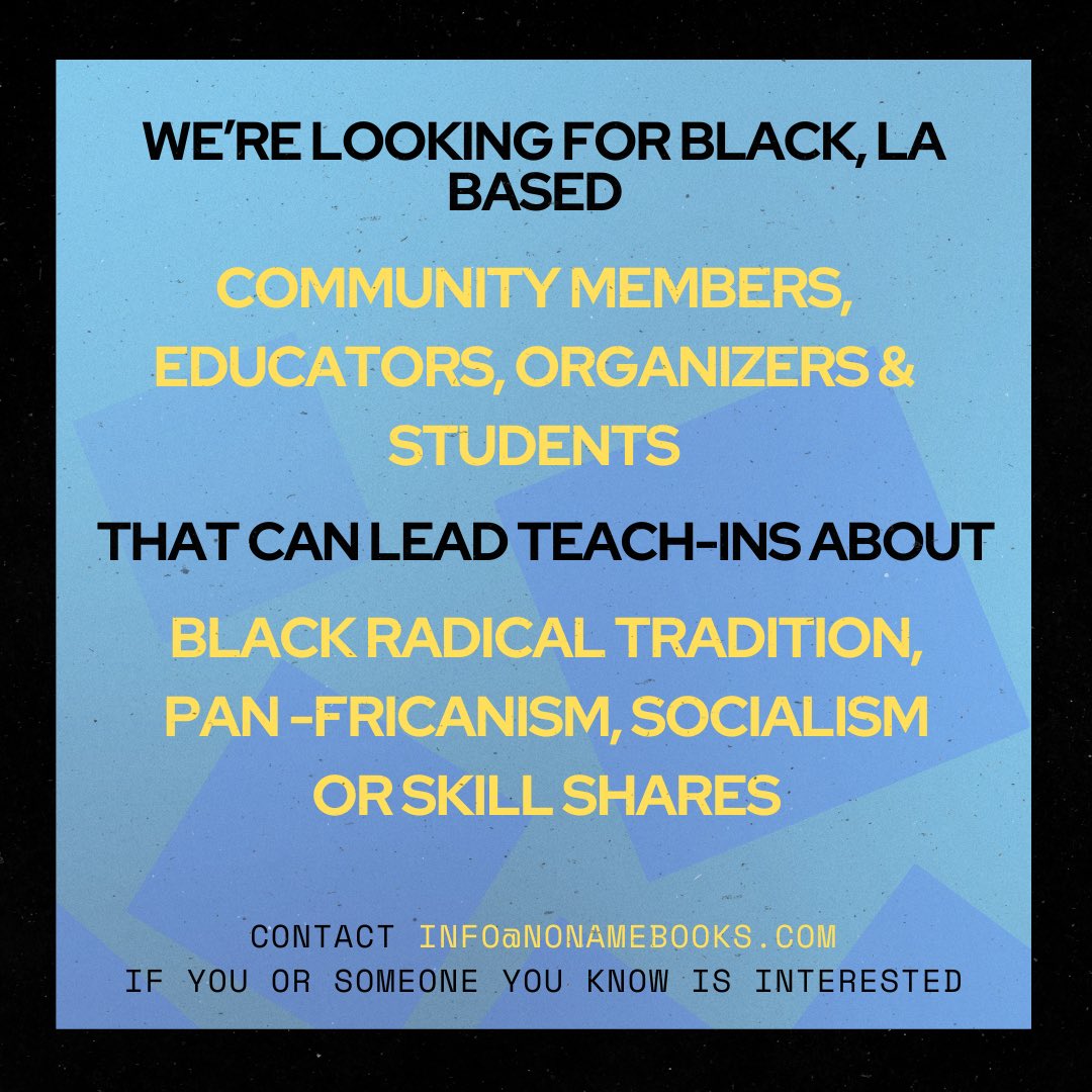 We’re looking to expand our educational programming! Reach out to us if you or someone you know is interested in facilitating one of the programs above! Note: We pay a flat $75 stipend to facilitate one session. Email us for more information.