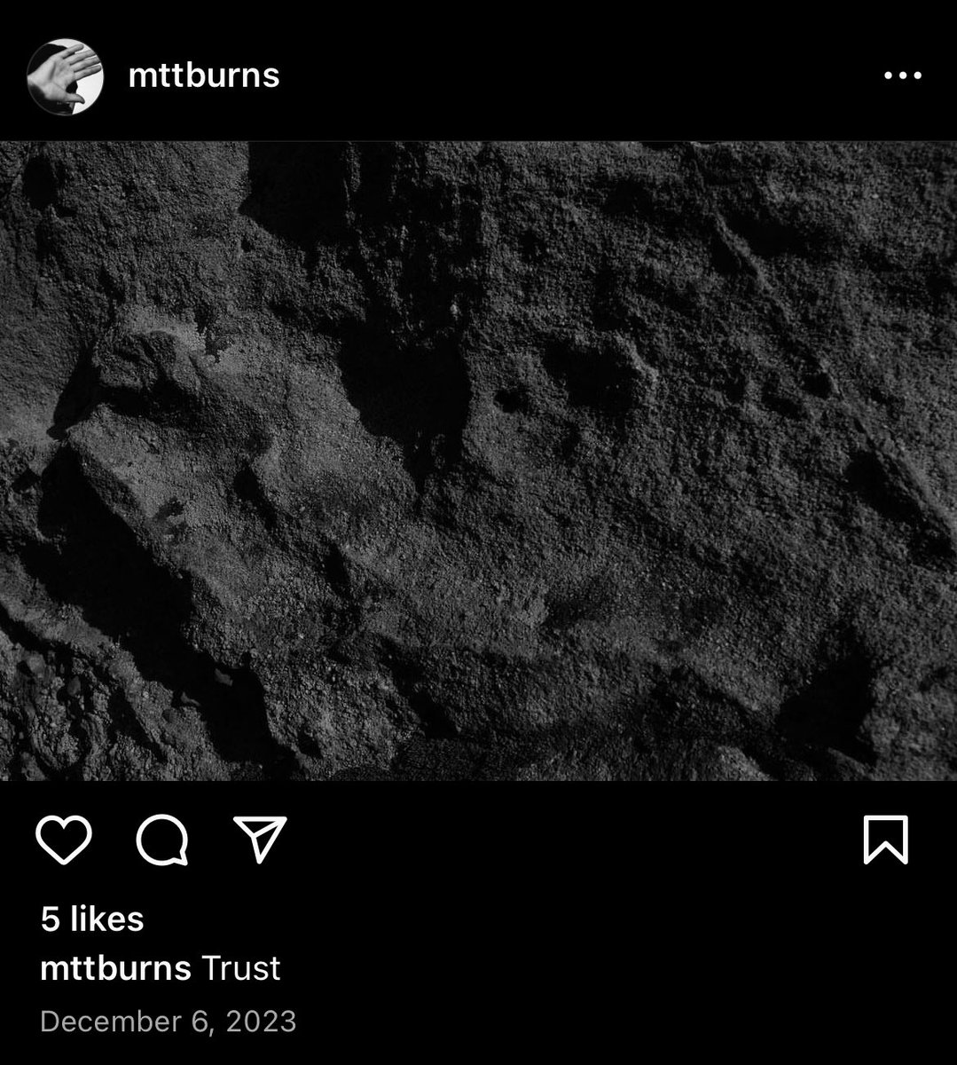 Matt Burns captioned his Instagram post “Trust.” on December 6th, 2023, 1 day after the original GTA 6 trailer release date. What was the only thing Jason said in the GTA 6 trailer? “Trust.” He’s our Jason.