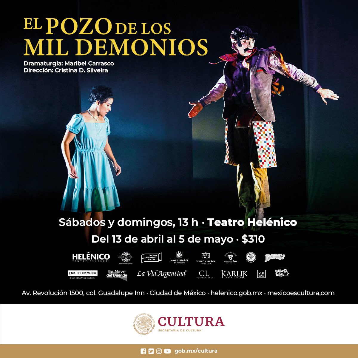 Tenemos 5 PASES DOBLES! “El Pozo de los Mil Demonios” SABADO 13:00 Teatro Helénico. Dinos tu nombre y un deseo que tengas y listo!