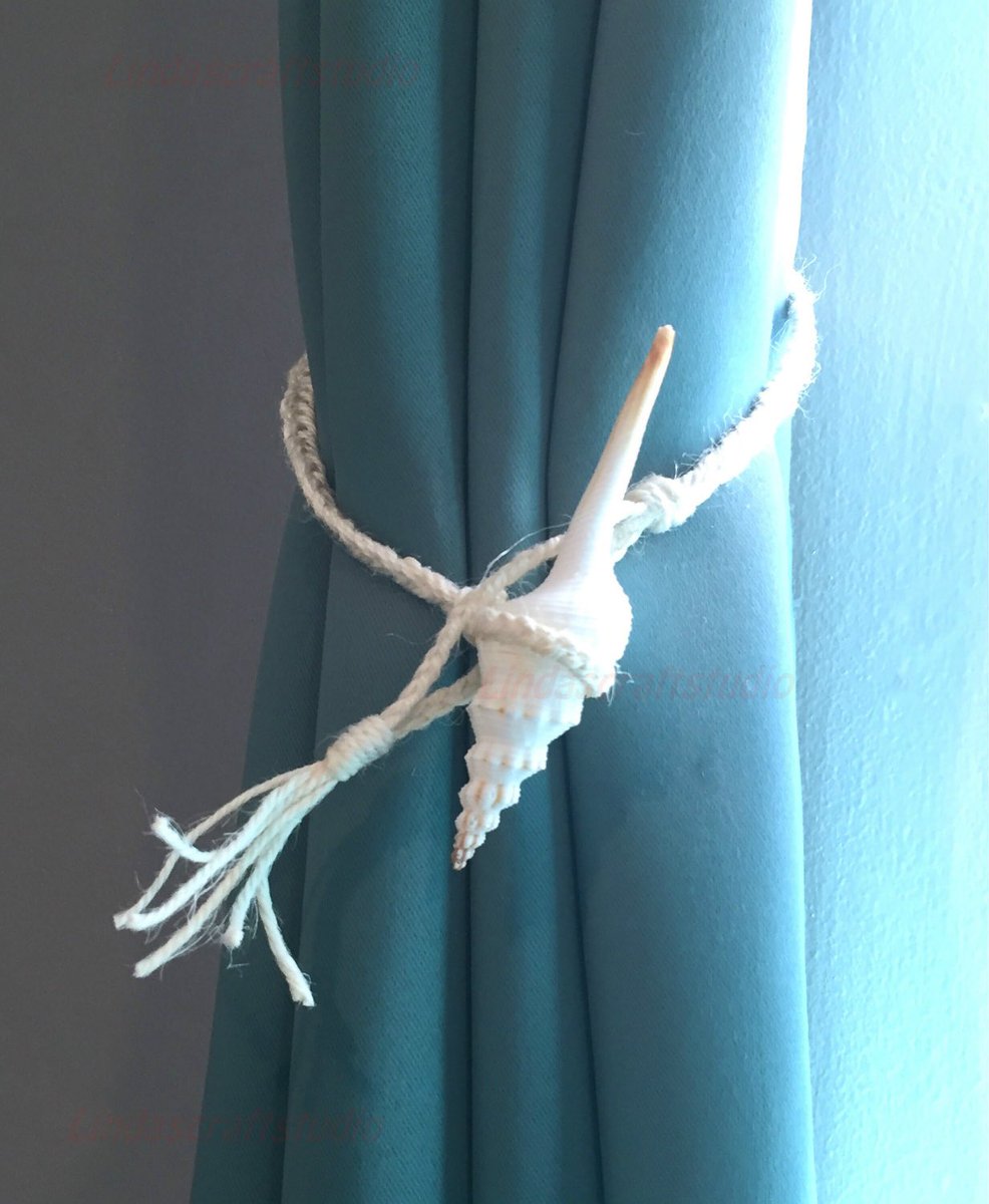 Excited to share this #seashell #beachstyle #curtain #tieback lindascraftstudio.etsy.com/listing/656073…