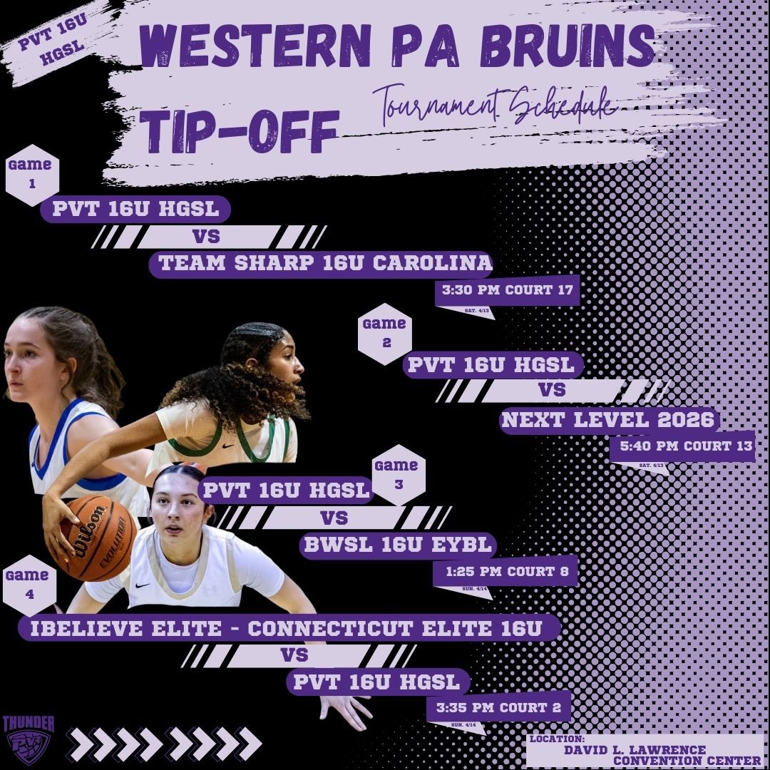 Come watch us at the @WPABruinsTipOff H.E.R(heart.effort.resilience)Time to go to work! #Allgasnobrakes #us
#investedisgreaterthaninterested @CoachKrystal20 @PVThunder_ @HGSL_HoopGroup @HoopGroupHQ