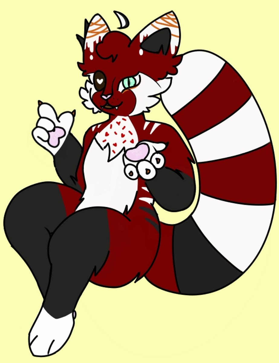 RedVelvetPanda_'s tweet photo. @lilnoodledragon This seems like a ploy to see my fursona.. Alright ill bite. 

Velvet is made out of cake! https://t.co/jizuxYsOPW